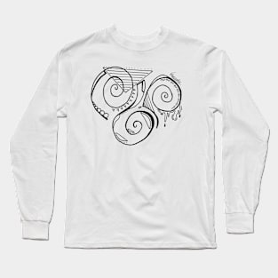 Abstract Swirls Long Sleeve T-Shirt